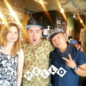 With Sam Hammington